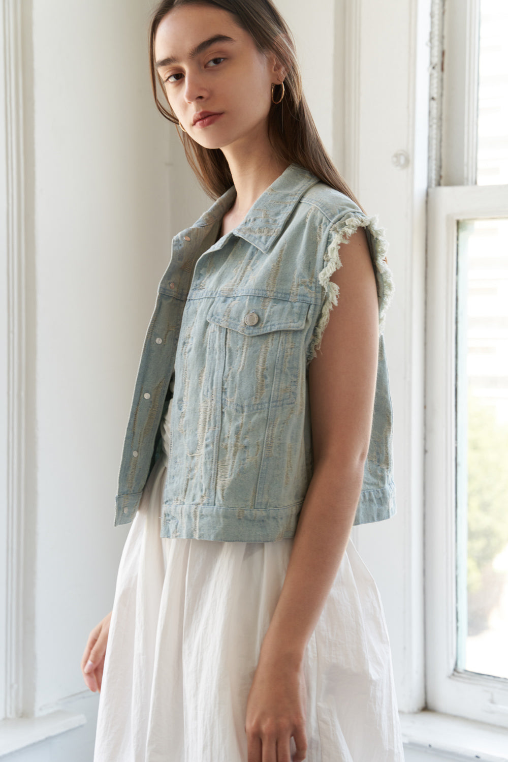 BLESSED LIFT DENIM VEST Flying Tomato